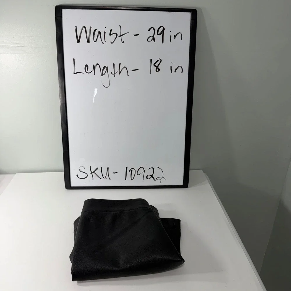 J.Crew Black Faux Leather Mini Skirt A-Line‎ Size 4